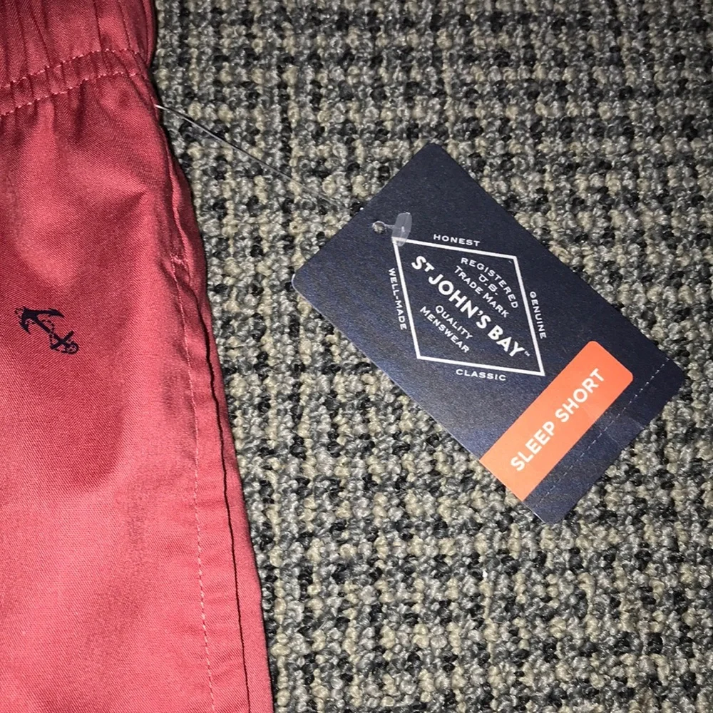 Men's‎ Anchor-Print Coral Swim Trunks